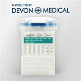 Devon Medical 12 Panel Integrated E-Z Split Key Cup Drug Test - AMP, BAR, BUP, BZO, COC, mAMP, MTD, OPI, OXY, PPX, THC and MDMA/Ecstacy (1 Test)