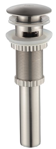 Kraus PU-11SNPop Up Drain with Overflow Satin Nickel