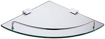 Triangular Corner Storage Glass Shelf,10 inch x 10 inch