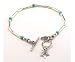 Hand MadeSilver Bracelet set with opal stones- and dangle star shape silver charm