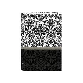 Pioneer Classic 3 Ring Photo Album with Designer Color Covers, Holds 300 4x6 Photos, 3 Per Page, Color: Black & White Damask.