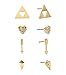 INPINK Fashion Jewelry 'Cupid' Set of Four Stud Earrings