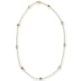 10k Yellow Gold Semi-Precious Multi-Gemstone Station Necklace, 18"