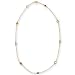 10k Yellow Gold Semi-Precious Multi-Gemstone Station Necklace, 18