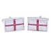 England - National - Silver Plated Cufflinks