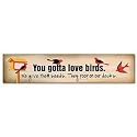 BIRDING PLAQUE