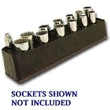 Mechanics Time Saver 780 - 3/8 in. Drive Deep Solar Orange Socket Holder 5.5-22mm - Mechanic's Time Savers - 780