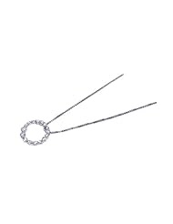 Sterling Silver Pendant Small Open Circle CZ Pendant Pendant Length: 0.58 Inch Width: 0.58 Inch Pendant Weight: 1.1 Grams Pendant Only