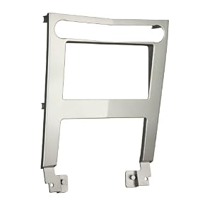 Metra 95-7404S Double DIN Installation Dash Kit for 2004-2006 Nissan Maxima, Painted Silver to Match Factory Dash (Silver)