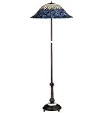 60H Tiffany Peacock Feather Floor Lamp
