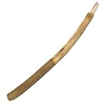 Quartz Wand 01 Wood Clear Point Natural Crystal Healing Manifestation Meditation Long 11.8