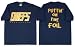 Slap Shot Charlestown Chiefs Puttin' On The Foil Navy T-Shirt