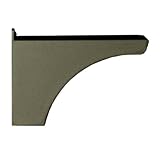 In-Ground Post Side Support Architectural Mailbox Bracket For One Mailbox with Powder Coated Bronze