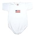 BABY BODYSUIT WHITE FLAG " LIBERIA " 18 - 24 Months