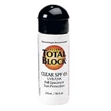 Best Buy Fallene Total Block UVA/UVB Complete Full Spectrum Sun Protection, SPF 65 Clear, 2 fl Ounces (59 ml)
