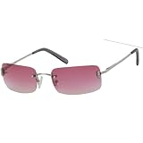 Rimless Rhinestone Fashion Sunglass - 5660