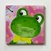 Untersetzer Frosch mit Libelle