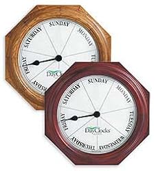 Day Clock-Mahogany