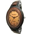Tense Wood Watch - Natural Solid Hypoallergenic Dark Sandalwood Bracelet Watch L7301DS