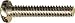 SINGLE COIL PICKUP SCREW GOLD (BAG OF 8 )