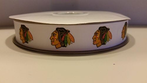 Chicago Hockey Grosgrain Ribbon
