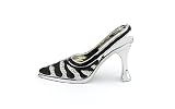 Swarovski Crystal Black & White High Heel Business Card Holder