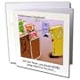 Londons Times Miscellaneous Funny Cartoons - Never Judge A Murder Mystery By Its Cover - Greeting Cards-12 Greeting Cards with envelopes