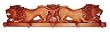 Coat rack, 'Lion Guardians'