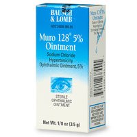 Buy Muro - 128 Sterile Ophthalmic 5% Ointment - 0.12 Oz (3.5 G) by BAUSCH & LOMB. now!
