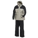 ONYX 9040 ADULT PVC NYLON RAINSUIT LARGE STONE/BLACK (38671)