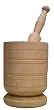 Wooden Mortar and Pestle 7 in. high