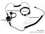 Throat Mic Set for Two Way Radios and Walkie Talkies- Fits many models