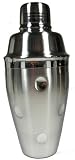 MIU 3-Piece 18-Ounce Dimpled Polished Stainless-Steel Cocktail Shaker