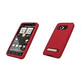Premium Red Silicone Gel Skin Cover Case for HTC Evo 4G [Accessory Export B ....
