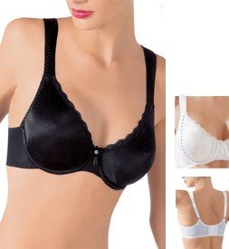 Comfortable Molded Seamless Bra w/ Cushion Straps - Great for Heavy Bust