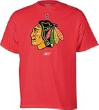 Chicago Blackhawks Primary Logo RED T-Shirt by Reebok