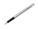 Parker Jotter stainless steel fountain pen for use with ink cartridges or convertible to bottled ink, EACH