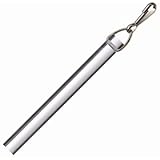 36 inch CLEAR ACRYLIC DRAPERY WAND with Stainless Steel Snap Hook