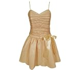 Glitter Mesh Tea-Length Formal for Bridesmaid Formal Prom