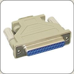 DB-9 Male to DB-25 Female RS-232 Serial Adapter