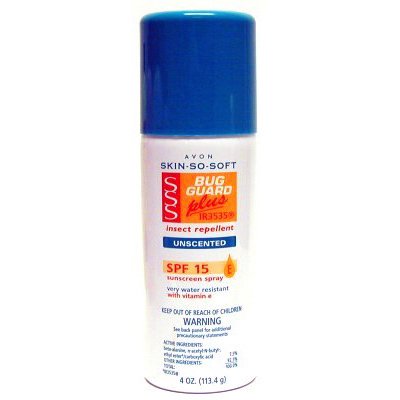 HealthPersonalCare: Avon Skin So Soft Bug Guard + SPF 15 4 oz. Aerosol Unscented