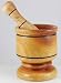 Large Wooden Mortar and Pestle Set