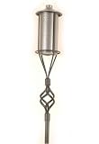 72 Inch Ground Torch (set Of 12) Finial Black With Pewter