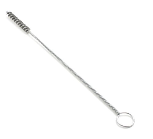 Brush Research Spiral Twist Brush, Carbon Steel, Single Stem, 5/16" Diameter, 0.006" Wire Diameter, 9-1/2" Shank Length, 12" Length, Hand Brush (Pack of 12)