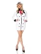 White Gangster Costume Mobster Suit Womens Mob Costume