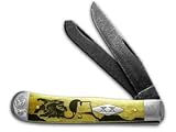 CASE XX Yellowhorse Early Morning Singer Antique Bone Native Steel Trapper 1/25 Pocket Knife Knives