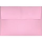 Box of 50 Pink A7 (5 1/4" x 7 1/4") Fits 5x7 Invitation Photo Wedding Announcement Envelopes