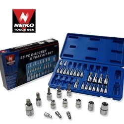 Neiko 35 PCS External Female Socket and Torx Bits Socket Set by N/A