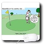 Londons Times Funny Cow Cartoons - Cow Country Club - Golf - Mouse Pads