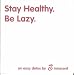 Books : Stay Healthy. Be Lazy: An Easy Detox by Innocent